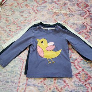 LOT - 4 Long-sleeve Tshirts - 3T
